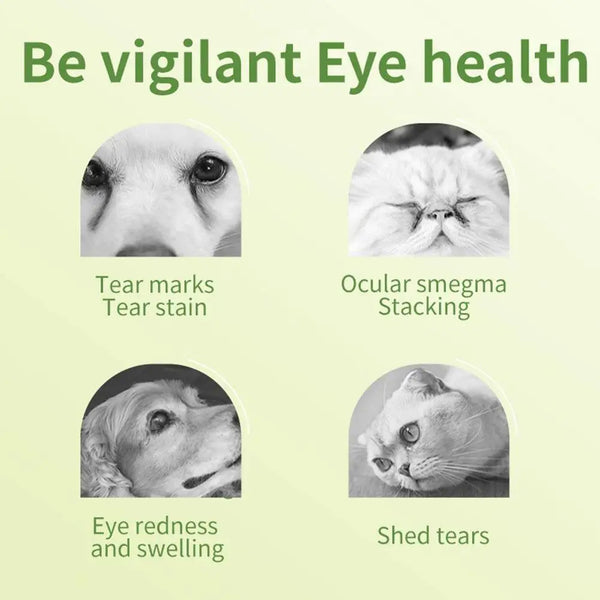 Pet Cleaning Tear Stain Wipes Remove Dirt Stains Long-lasting Gentle Eye Cats Freshnes Care Non-irritating Dogs W8A1