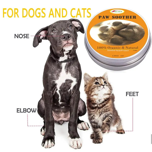 30g Pet Paw Balm Natural Skin Healing Balm Paw Soother Moisturising Cream for Repairing Dry and Cracked Skin Dog Cat Skin Care