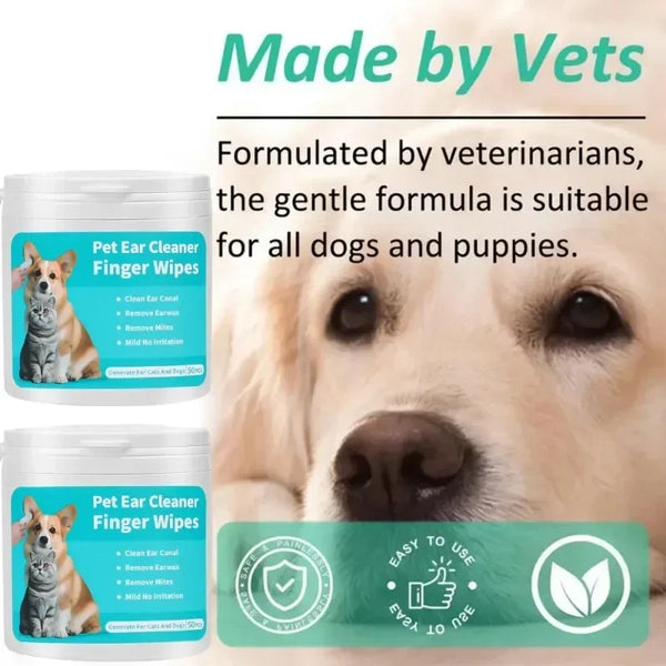 Pet Cleaning Wipes Disposable Eye Cleaning Wipes Teeth Ear Care Fingertips Cat Dog Mite Cleaning Fingertips Towels Pet Products