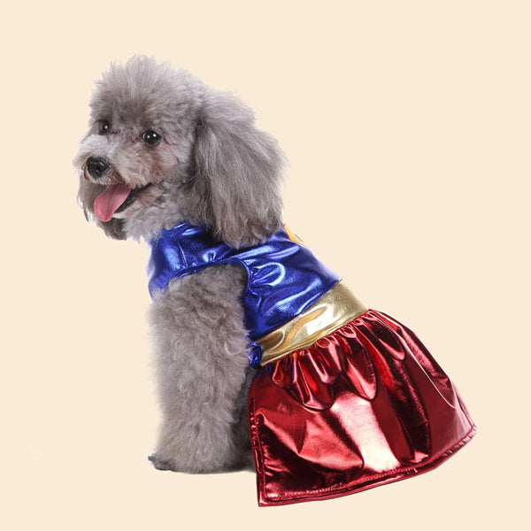 Super Hero Halloween Costume Pet Dress-Up Small Medium Dogs