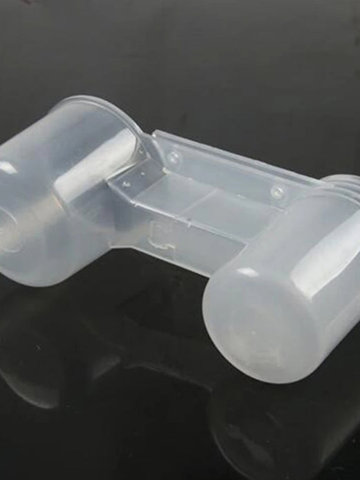 Plastic Pet Bird Drinker Feeder Water Bottle Cup Cat Chicken Pigeon Parrot Hamster Double Nozzle Water Guide For Family Garden