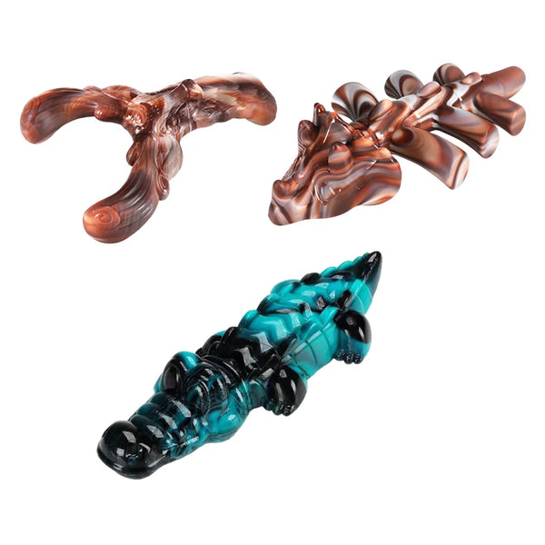 Large Durable Dog Chew Toys For Aggressive Chewers Tough Nylon Beef Flavored Pet Toys Puppy Bones Cleaning Teeth Supplies