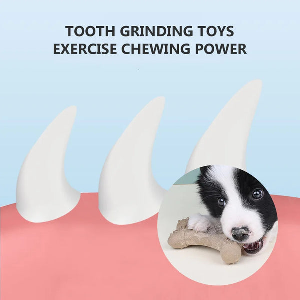 Dog Gnawing Bone Toys Pet Toys Simulated Bones Gnawing Resistant Grinding Chewing Teeth Pet Dog Dental Care Sticks