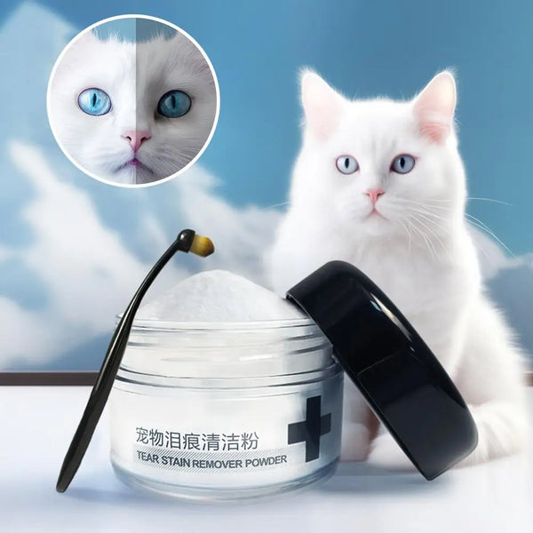 Dog Tear Stain Powder Gentle Tear Stain Remover Powder Tears Powder Non-Irritating Absorbing Pet Supplies Dog Eye Care With