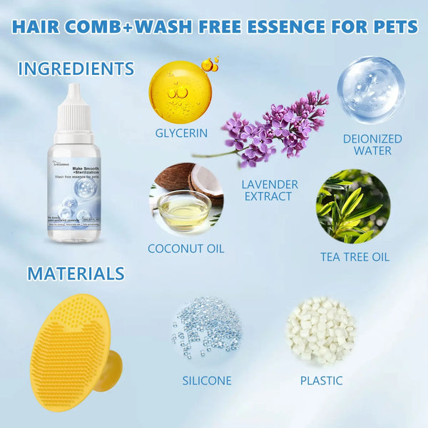 Pet Wash Free Essence Dog Body Wash Hair Softening Removing Dirts Mites Deodorizing Reduce Itching Moisturizing aseo para perros