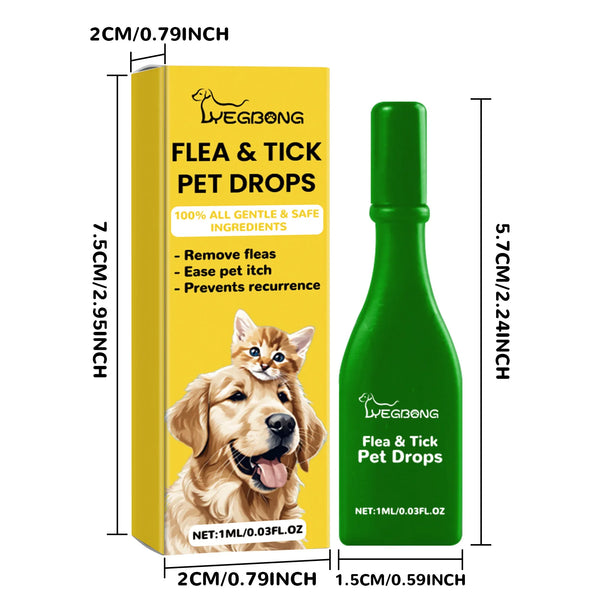 Cat Anti Flea Drop Flea Lice Killer Mite Insect Treatment Repel Parasite Relieve Itching Anti Tick Protection Pet Flea Repellent