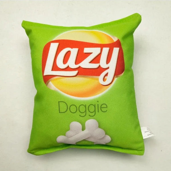 CHIPS Plush Filled Pets Squeaky Chew Bite-resistant Sounding Paper Toys Small Medium Pets Supplies Accessories