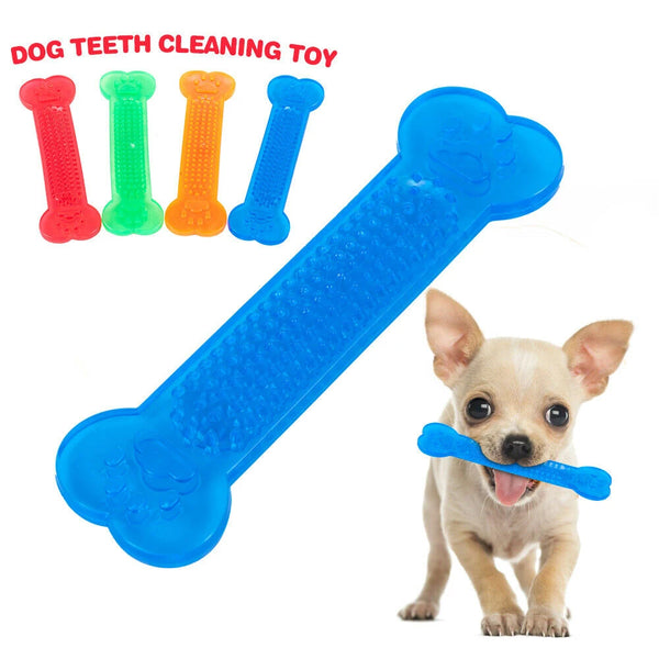 Pet Dog Chew Toys Rubber Bone Toy Aggressive Chewers Dog Toothbrush Doggy Puppy Dental Teeth Care For Dog Pet Accessories