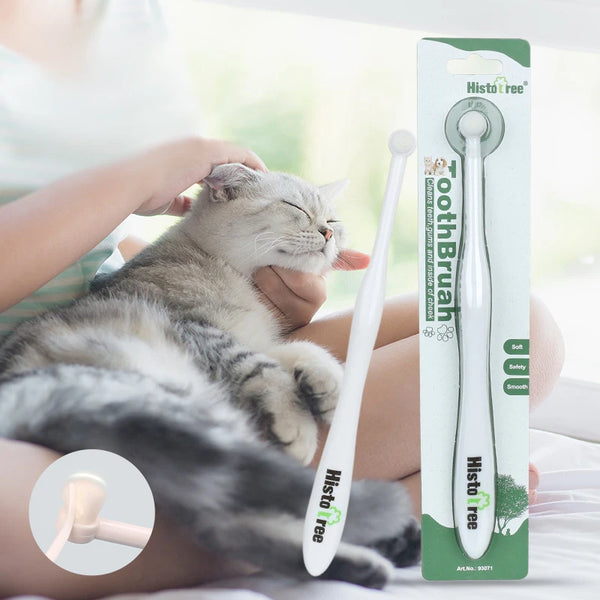 Round Head Pet Toothbrush for Dog Remove Bad Breath and Tartar Dental Care Soft Brush Oral Cleaning Tools for Small Pets Supplie