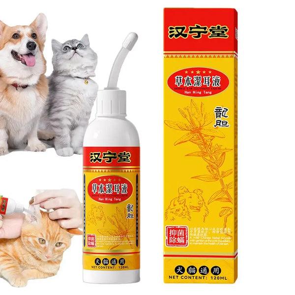 Dog Ear Cleaning Solution Pet Ear Wash Ear Cleaning Solution Drops Effective Pet Ear Care Products Itching Relief Liquid With