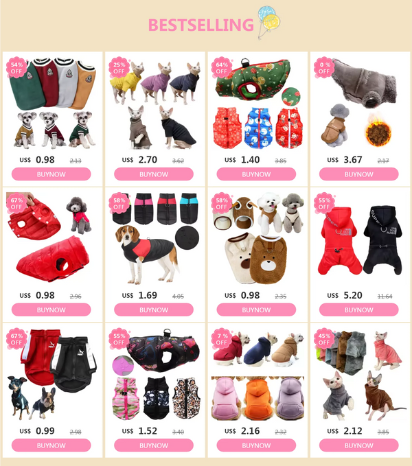 Winter Puppy Clothes Fleece Warm Dog Vest French Bulldog Chihuahua Outfits Yorkies Poodle Jacket Pug Teddy Coat Pet Supplies