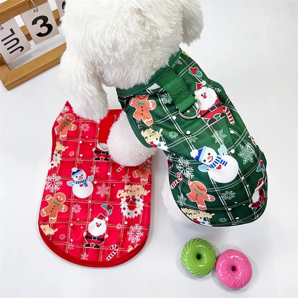 Holiday Festive Pet Sweaters Clothing For Small or Medium Dogs Cloths