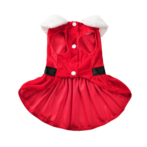 Pet Holiday Party Dress Red Princess Skirt Costume