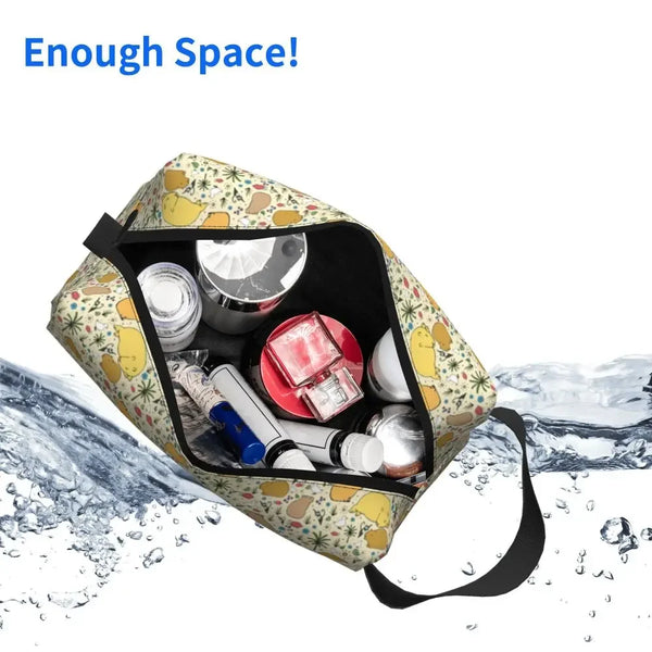 Custom Capybaras In Green Pet Travel Cosmetic Bag Women Capybara Makeup Toiletry Organizer Lady Beauty Storage Dopp Kit