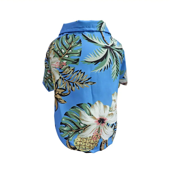 Hawaiian Floral Style pet Clothes Fashion Casual Summer Beach T-Shirts