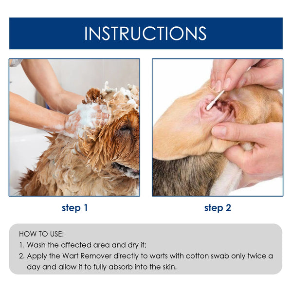 Pet Warts Remover Liquid Dogs Skin Care Cats Corns Papilloma No Irritation Remedy Fast Eliminate Moles Warts Pet Skin Treatment