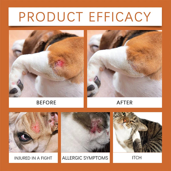 Pet Antipruritic Itching Cream Ointment of Cats Dog Skin Tag Removal Skin Care Disease Itching Mite Relieve Products Accessories