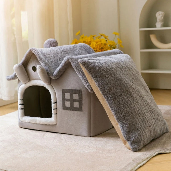 Breathable Warm Pet Bed House Detachable Washable Soft Cushions Kennel for Small Dog Cats Pet Supplies