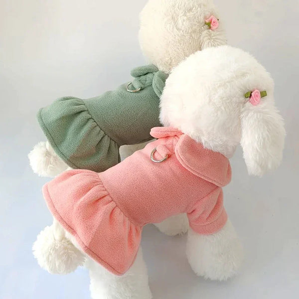 Santa Christmas Costume Clothes for Pets Hooded Coat Jackets