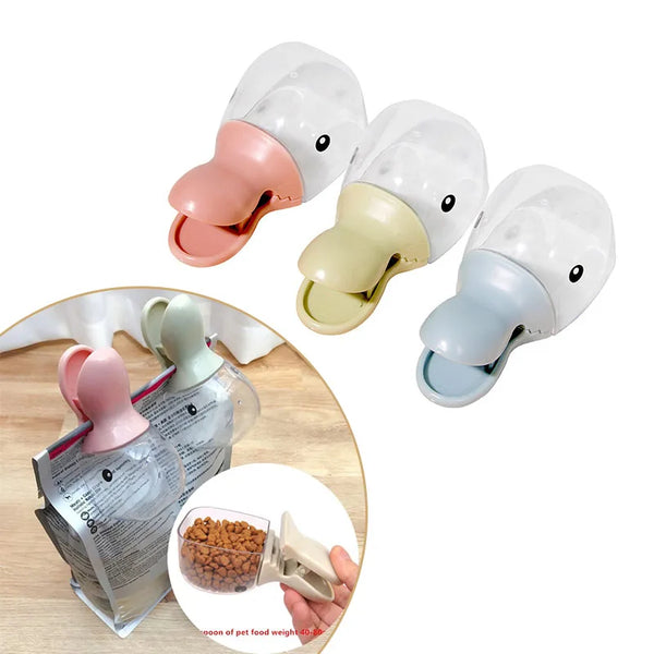 Pet Food Spoon for Cat Dog Bowls Multi-Function Bowl for Cats/Puppies/Small Dogs Scoop for Cat Food Dog Food Water Bowl Fountain