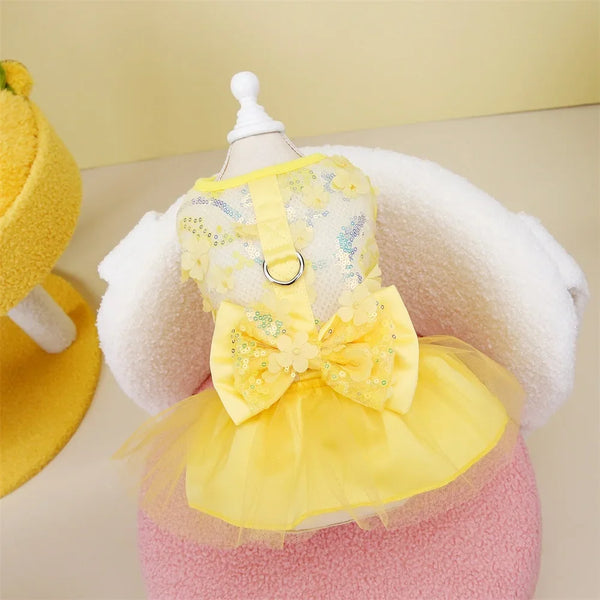 Sweet Summer Pet Princess Clothing Dog Dress for Dogs Skirt Wedding York Chihuahua Poodle for Dogs Skirts Cat Apparel