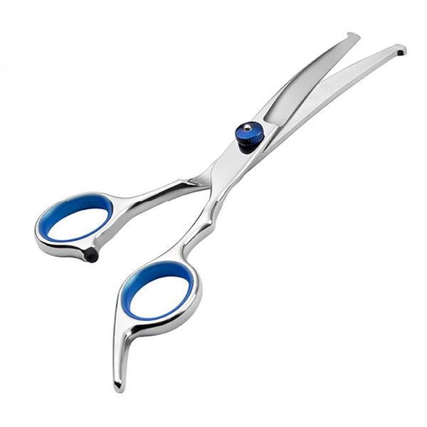 New Safty Pet Grooming Scissors Round Head Professional Stainless Steel Dog Hair Scissors Pet Shears Animal Cutting Portable Set