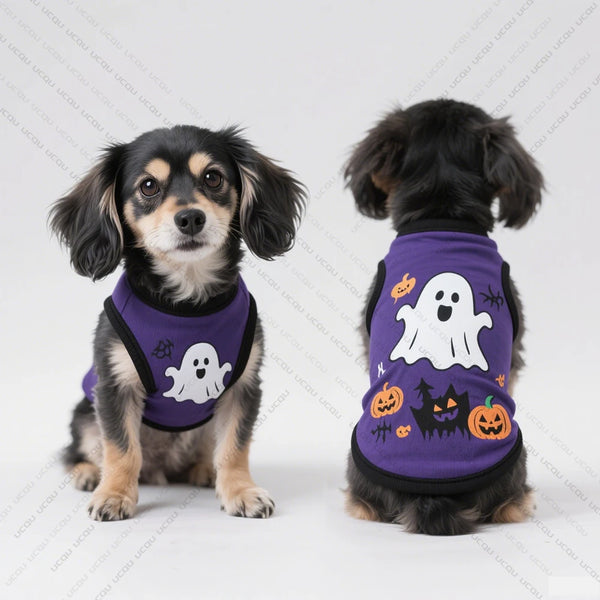 Halloween-Spooky Sweater Pet Attire  Cute Quick-drying Fabric