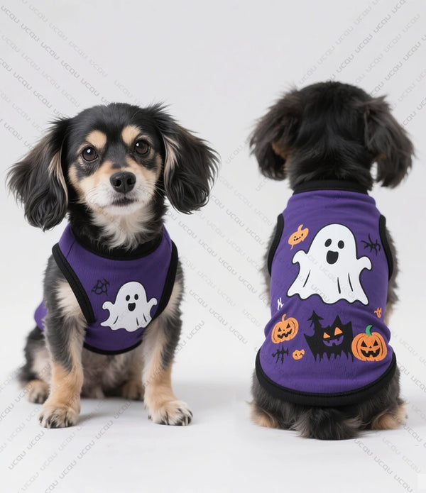Halloween-Spooky Sweater Pet Attire  Cute Quick-drying Fabric