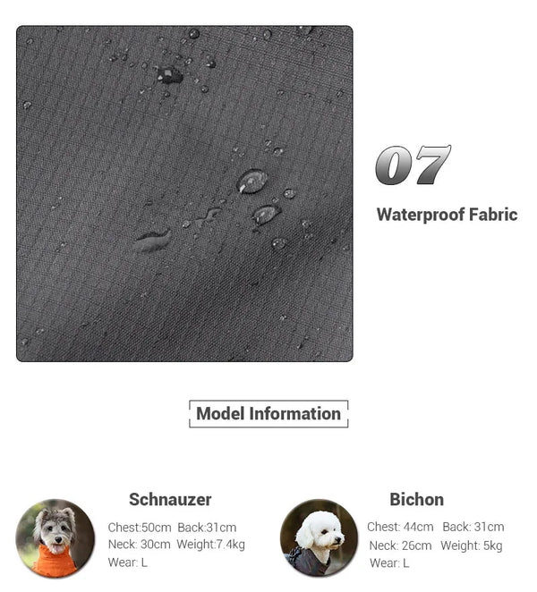 Dog Raincoat with Harness Waterproof Pet Rain Jacket for Small Dogs Adjustable Reflective Dog Rain Overalls with 4 Legs