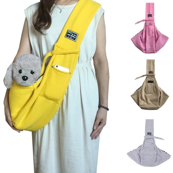 Pet Carrier Bag Outdoor Travel Cats Puppy Shoulder Bags Single Comfort Sling Handbag Tote Pouch Kitten Dog Cats Accessories