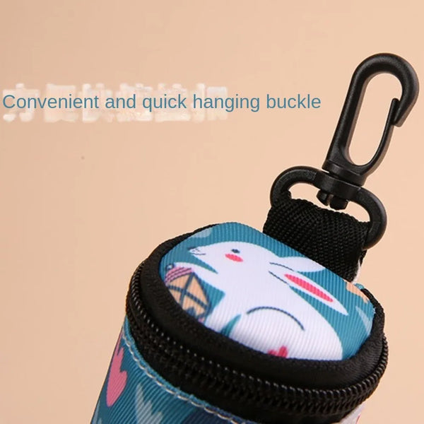 Hanging Dog waste Dispenser with Zipper Cute
