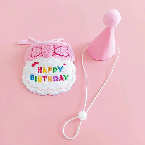 Pet's Birthday Special with this Adorable Dog, Cat Birthday Hat & Bandana Set!