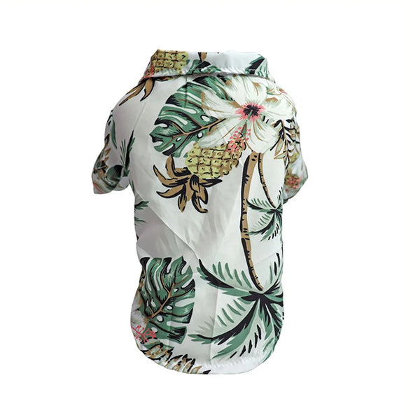 Hawaiian Floral Style pet Clothes Fashion Casual Summer Beach T-Shirts