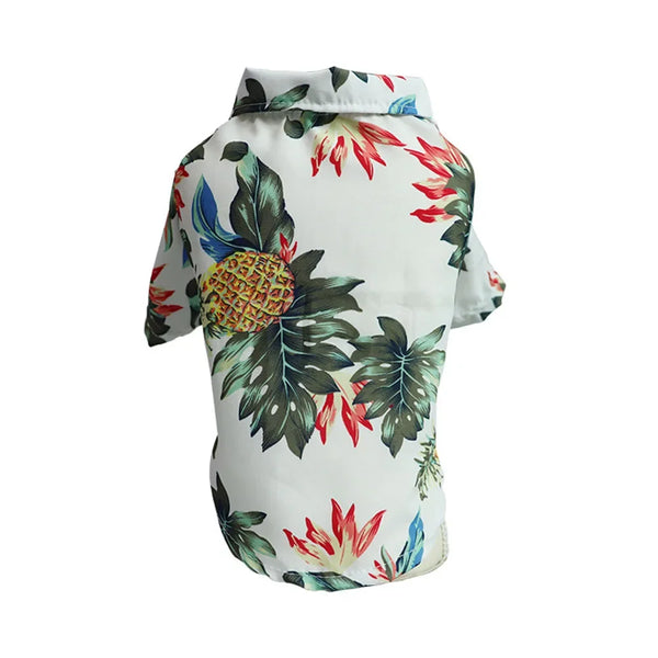 Hawaiian Floral Style pet Clothes Fashion Casual Summer Beach T-Shirts
