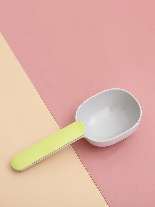 One Pet Food Spoon, Multifunctional 2-In-1 With Sealed Clip Handle, Suitable For Cats And Dogs, Birds, Rabbits Feeding Spoon