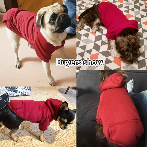 Pet Cotton Hoodies Dog Clothes Puppy Pet Overalls For Dogs Cat Clothing Pets Outfit S225