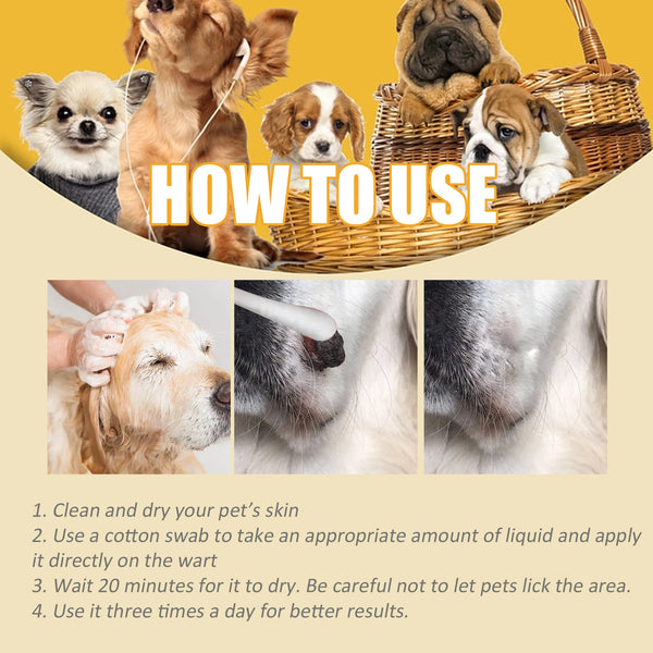 Yegbong Pet Cleaning And Desalinating Nevi Meat Granules Chicken Eye Skin Care Wart Treatment Liquid
