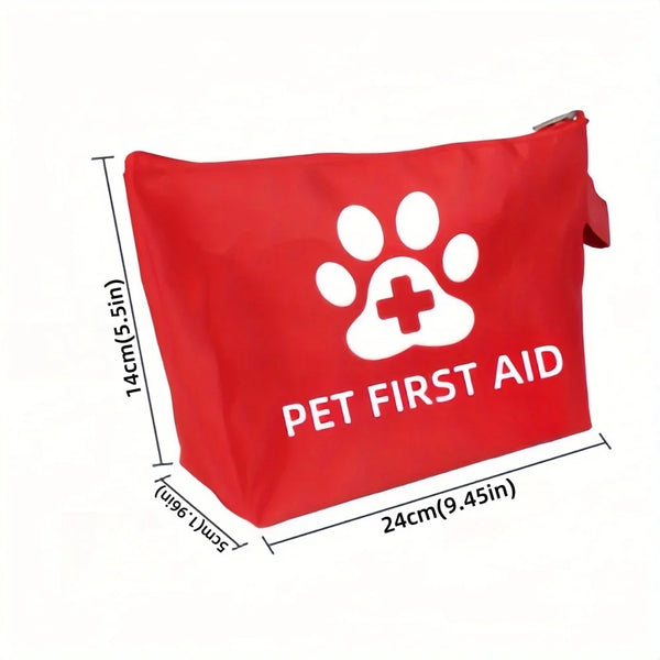 Pet Emergency Kit Dog Travel Kits for Waterproof Resistant High Visibility Reflective First Aid Pouch Cat Camping Essentials