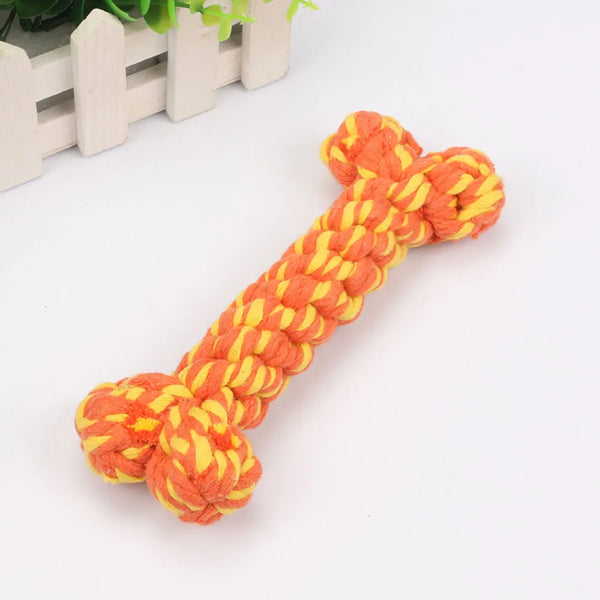 Dog Bones Toys Dogs Bite Resistant Teeth Cleaning Interactive Chew Toy for Small Large Cotton Pet Puppy Molar Toys Pets Products