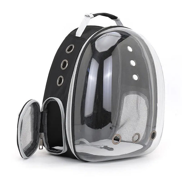 Portable Pet Backpack for Outdoor Use for  Small Cats Space or Small Dogs Breathable and Transparent