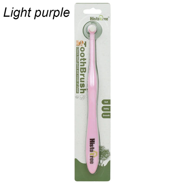 Round Head Pet Toothbrush for Dog Remove Bad Breath and Tartar Dental Care Soft Brush Oral Cleaning Tools for Small Pets Supplie