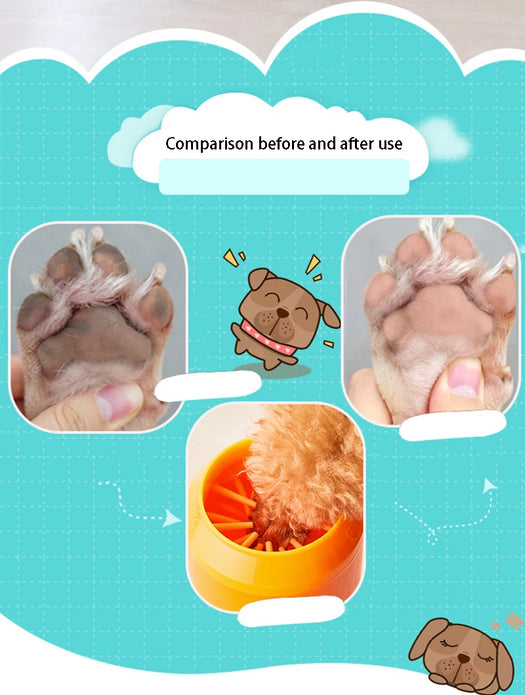 Dog Paw Cleaner Cup Soft Silicone Combs Portable Outdoor Pet towel Foot Washer Paw Clean Brush Quickly Wash Foot Cleaning Bucket