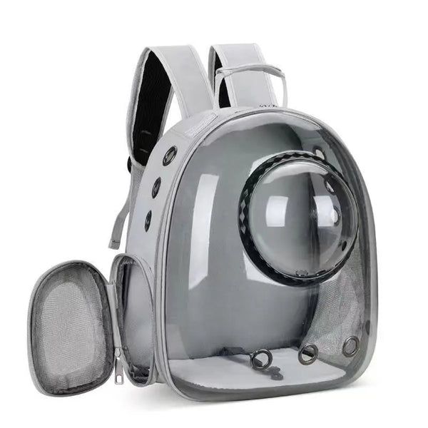 Portable Pet Backpack for Outdoor Use for  Small Cats Space or Small Dogs Breathable and Transparent