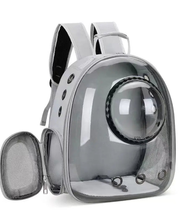 Portable Pet Backpack for Outdoor Use for  Small Cats Space or Small Dogs Breathable and Transparent