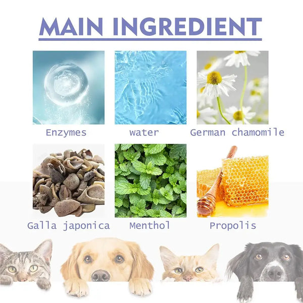 60ml Pet Spray Dog Oral Care Bad Breath Teeth Cleaning Freshener Pet Pet Remover Deodorant Supply Plaque Breath Care L2t8