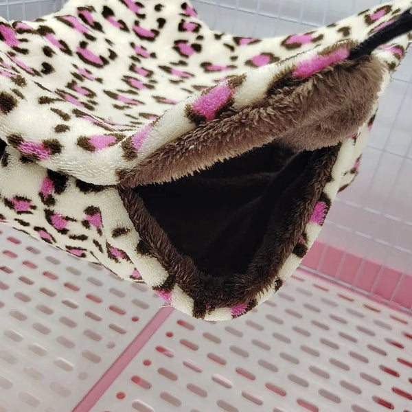 Hammock For Rats Double Thick Plush Warm Bed For Hamster House Nest Sleeping Bag Hanging Tree Beds Pet Rat Squirrel Hamster Nest