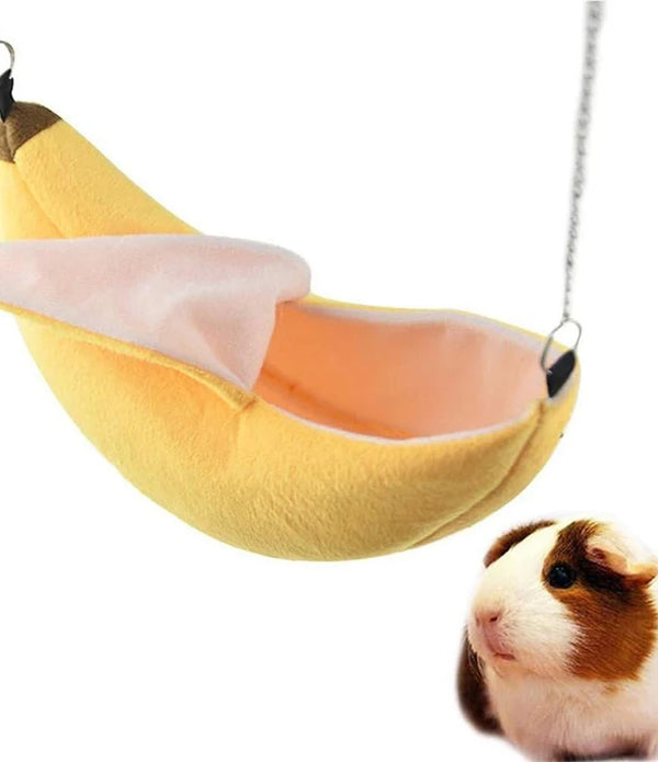 Hamster Hang House Hammock Banana Design Small Animal Cotton Cage Sleeping Nest for Small Pet Bed Small Hamster Toy Cage Swing