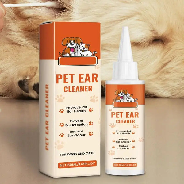 Ear Solution For Dogs Dog Cat Ear Cleaner Wash Odor Remover Itch Relief Gentle Formula Care Liquid Pet Supplies For Soothing
