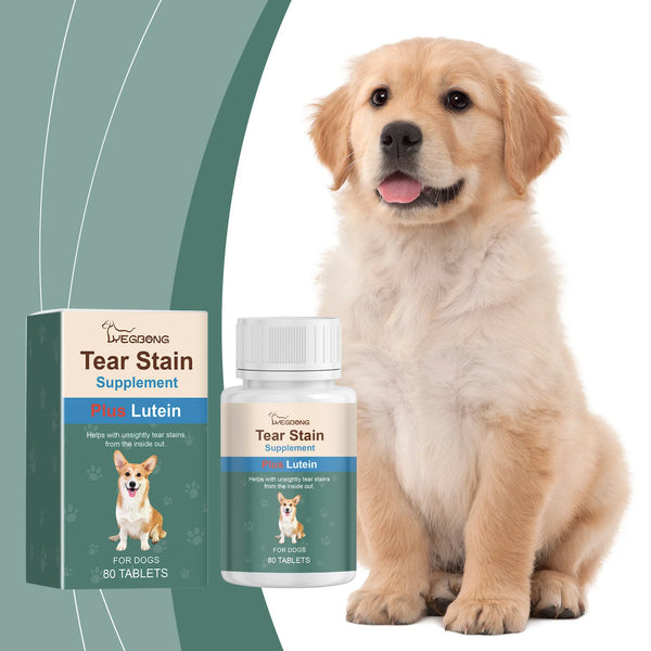 Tear tablets for dogs Gentle cleaning pet dog tear marks eye dirt eye care cleaning plate
