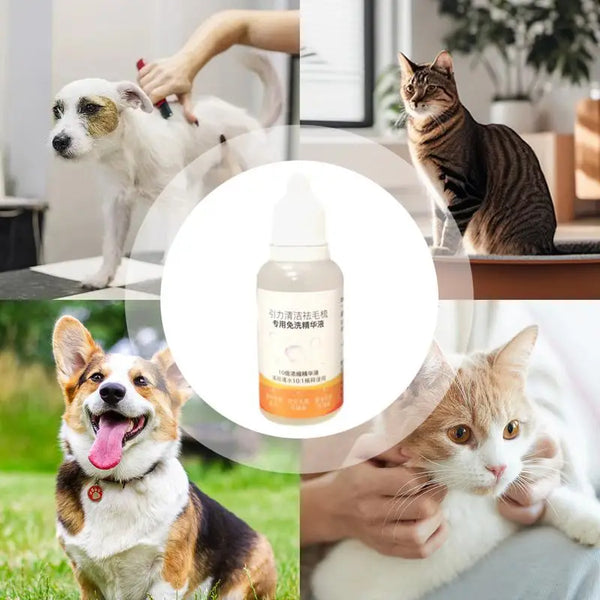 Pet Moisturising Hair Oil 20ml No Rinse Pet Essences For Steam Brush Pet Skin Care Supplies Pet Hair Essences For Dog Cat Puppy